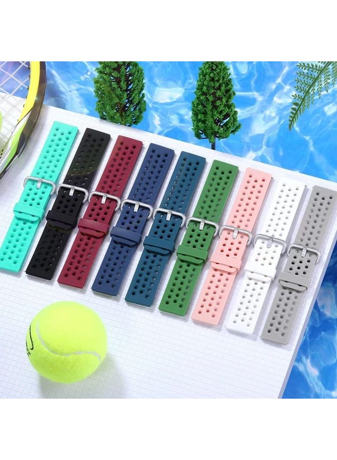 Burgundy Silicone Band Compatible With Fitbit Versa Versa 2 Versa Lite Sport Wristband Size S - Image 1